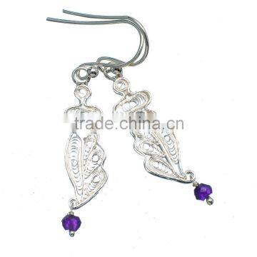 amethyst EARRING ,925 sterling silver jewelry wholesale,WHOLESALE SILVER JEWELRY,SILVER EXPORTER,SILVER JEWELRY FROM INDIA