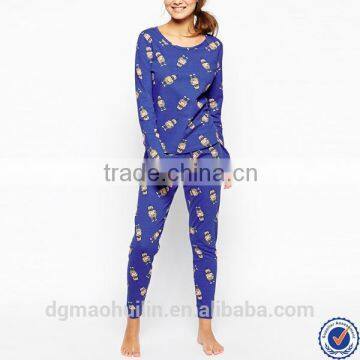 guangdong wholesale products robot printed women pajamas