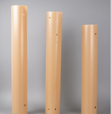 Baumschutzschild aus UV-behandeltem PP-Kunststoff (Correx) - Baumschutzschild für Jungbäume / Baum-Set / Baumschutzhülle - Blatt photo-2