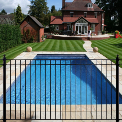 Guarda - barandilla para paredes, Pared de patio exterior, Valla de jardín, Valla de hierro galvanizado para comunidades domésticas, Diseño de la puerta principal de hierro forjado para barandillas de villas