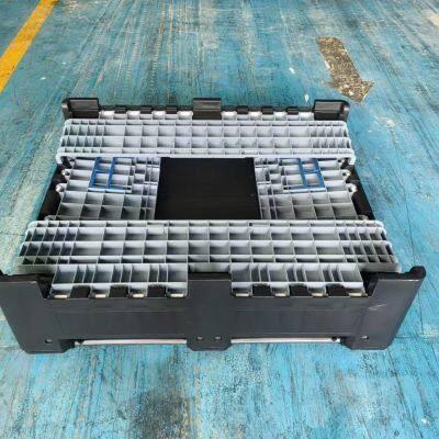 Heavy Duty HDPE Plastic Pallet Box Stackable for Industrial Cargo Storage & Sea Shipping photo-2