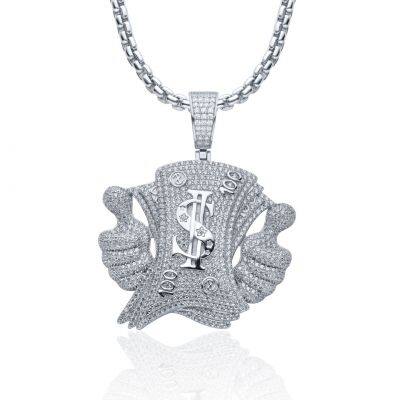 Unisex High Quality D VVS Moissanite Hang Hip Hop Pendant For Women Men's Real 925 Silver Iced Out Hip Hop Jewelry Gifts photo-5