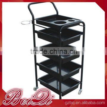 Beiqi 2016 Wholesale Cheap Used Barber Salon Furniture Salon Moving Trolley Bus with Five Trays for Sale