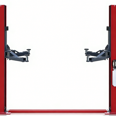 two sides manual release two post lift