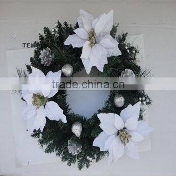 gold glitter mini artificial christmas wreaths cheap unique plastic decorative christmas wreath