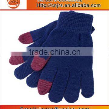 Made in China wholesale cheap acrylic knitted gloves for Iphone