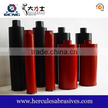 Tungsten carbide / diamond core drill bits