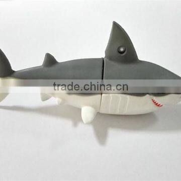 OEM 4 GB/ 8GB / 16GB PVC Fish Shark USB Flash Sticks With Free Sample Custom                        
                                                Quality Choice