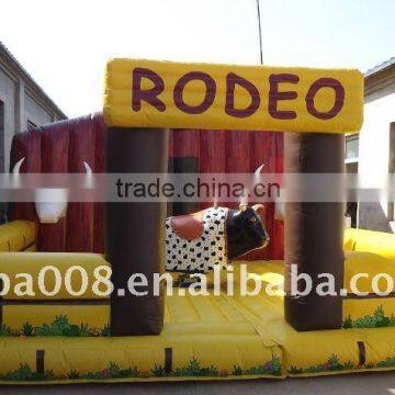 commercial inflatable bouncers game machine(bull riding machine)