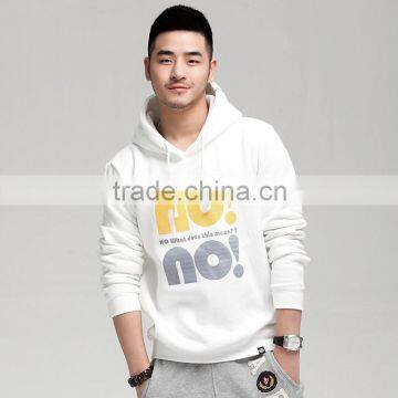 China manufacturer custom sportwear plain printing no pockets hoodies men