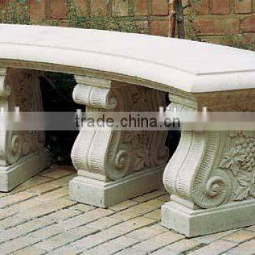 Hot Selling Patio Furniture Curved Magnesium Oxide Garden Benches with Best Price