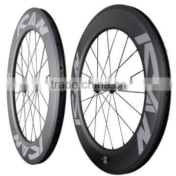 carbon clincher wheelset road bicycle wheel racing wheelset 86c with New R13/Novatec hub