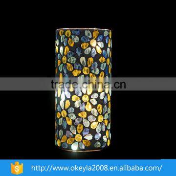 2016 wholesale chinese color decoration led glass flower vase