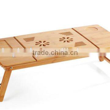 Adjustable wooden Laptop Table/ Laptop Computer Desk Portable Bed Tray Book Stand