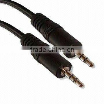 3.5mm stereo cable,high quality with moulded casing