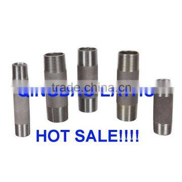 NPT thread carbon steel gal. pipe nipple