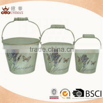 Common design popular round water bucket for flowers