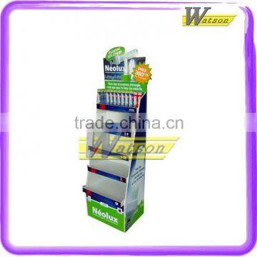 Durable LED light Display Cardboard pallet Display Stand