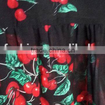 Big Bottom Floral Print Spaghetti Strap Chiffon Beach Maxi Dress Supplier's Choice photo-6