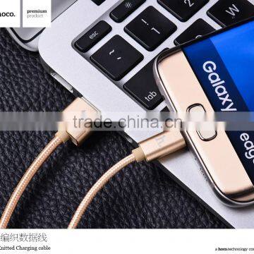 HOCO X2 Knitted Charging Cable for Apple/Android Mobile Phone Micro USB 2in1metal Weave Sync Data Cable for Apple/Android Phone photo-6