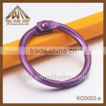 Top quality color metal book ring