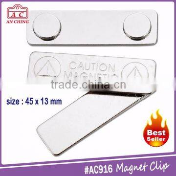 Plastic Reusable Magnetic Badge Holding Clip With Badge Holder photo-5