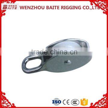 Small Pulley Zinc Alloy Nylon Single Rigid Belt Pulley Wheel in Rigging hardware Manufacturer