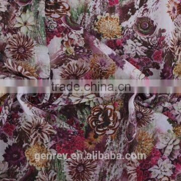 Polyester Chiffon Fabric Different Types Flower Designs of Fabric Printed Fabrics photo-2