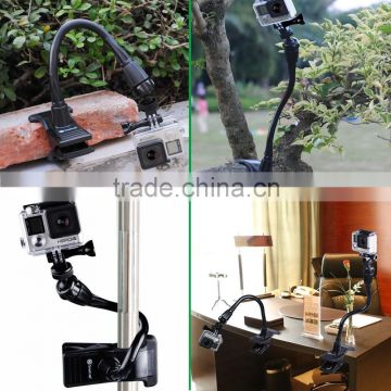 Flexible Clamp Mount with Adjustable Neck for Gopros Heros Camera