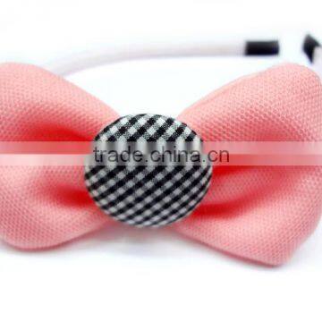 Fashion Bowknot With Buttton Headbands For Children