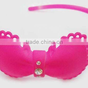 Fashion Neon Fuchsia bow headbands hollow headbands for 2015