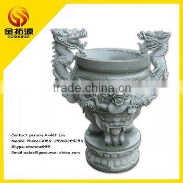 stone dragon incense burner