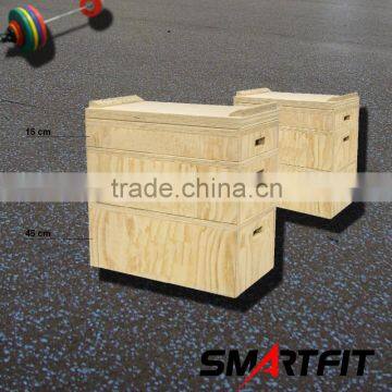 crossfit adjustable wooden jerk blocks weightlifting platform