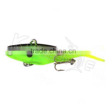 Soft Plastic Fishing Lures Soft Vibes 65mm Greeno Barra Snapper Lures