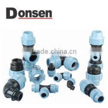 pp compression fittings elbow tee coupling VALVE