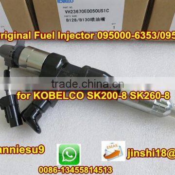 Denso Original Common Rail Injector 095000-6353 095000-6352 for KOBELCO SK200-8 SK260-8