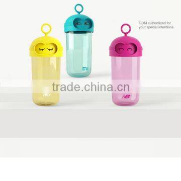 2014 funny cute designs Kids Plastic Drinking Bottle