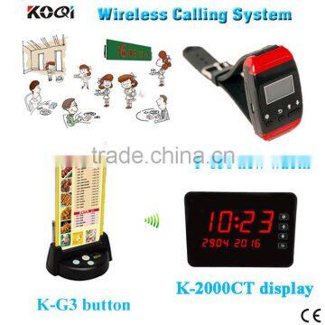 Restaurant Table Ordering System 433.92MHZ CE Certification Service Calling Menu Buttons