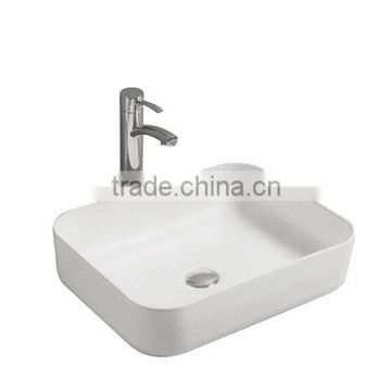 Popular square design ceramic counter top wash basin/bathroom basin (BSJ-A8503)