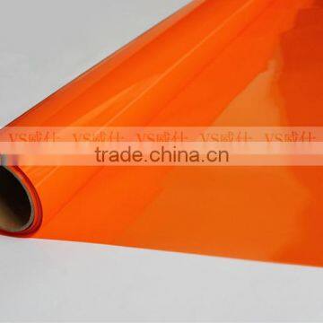 orange color self adhesive window film solid decorative window film