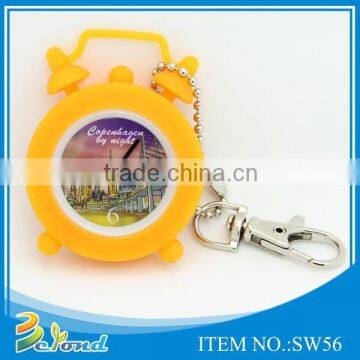 New arrival wholesale quartz silicone key chain pocket watch