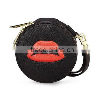 2015 Spring&Summer Europe Fashion Women's PU Round Coin Purse