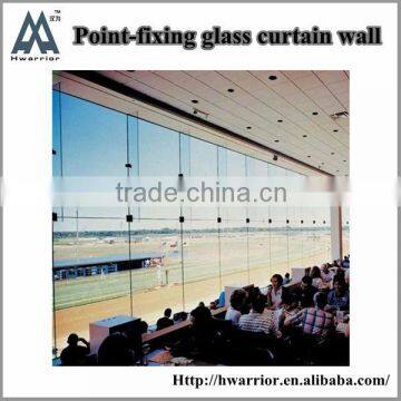 Good quality point-fixing glass curtain wall with pro design