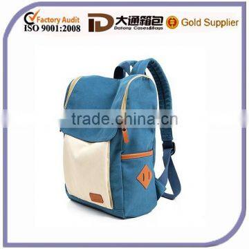 2015 fashion hot sale canvas kids school bags