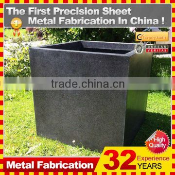 Kindle 2014 New polychrome galvanized oblong metal plant pots wholesale