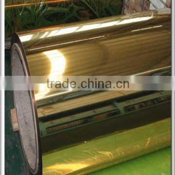 gold/silver mirror aluminum coil/strip for channel letter and decoration