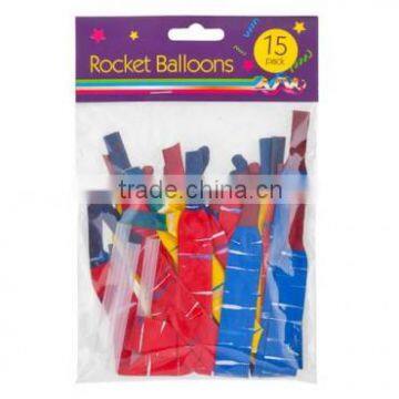 Rocket balloon made in china toy for kids