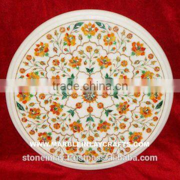 Home Decorative Round Marble Inlay Table