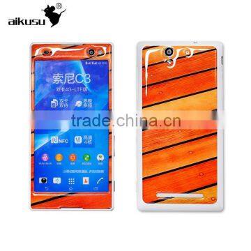 2015 fashion style cell phone epoxy skin for sony c3