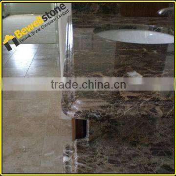 Emperador darker natural marble ogee marble modern vanity